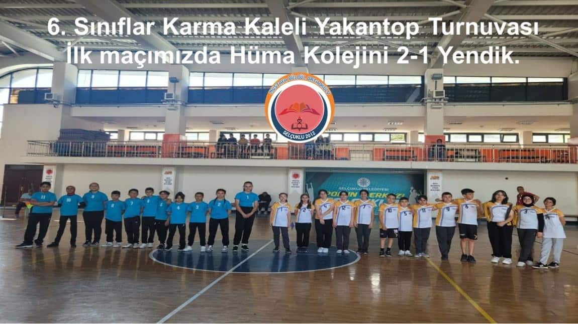 6. Sınıflar Karma Kaleli Yakantop Turnuvası İlk Maçımızda Hüma Kolejini 2-1 Yendik.